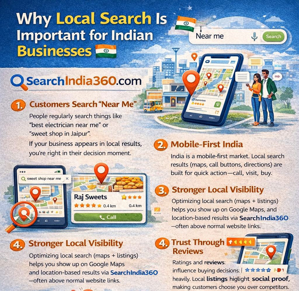 Why Local Search Is Important for Indian Businesses