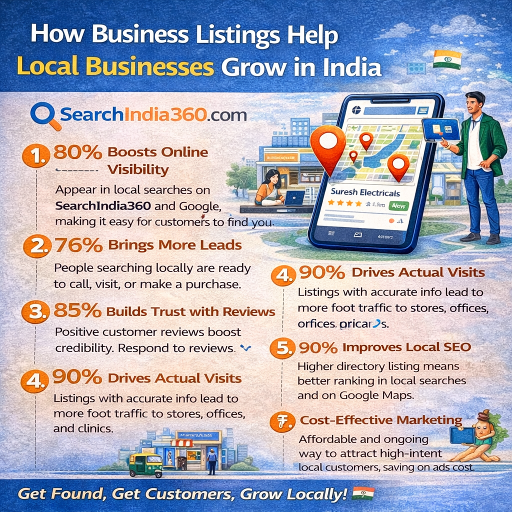 How Business Listings Help Local Businesses Grow in India